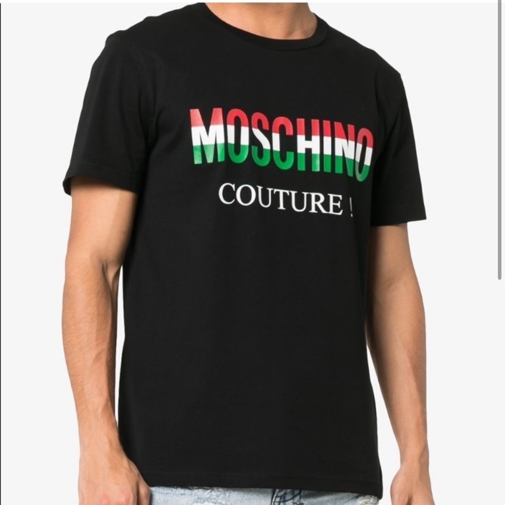 Moschino T-Shirt! Couture. Italian Flag . Size L